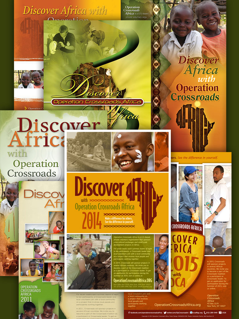 Posters, Website, and Media! The best for 20 years. Operation Crossroads Africa, Non-profit, Community
