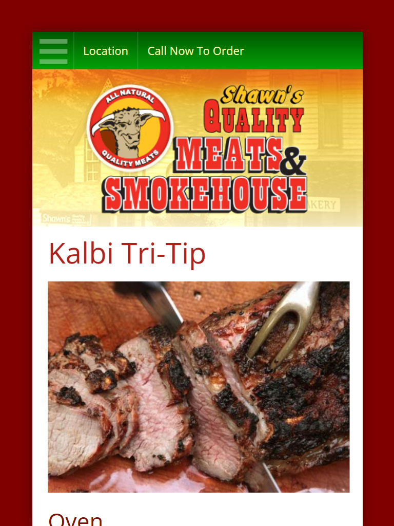 Your designers listened. Far surpassed expectations. Shawn's Quality Meats, Store, Business